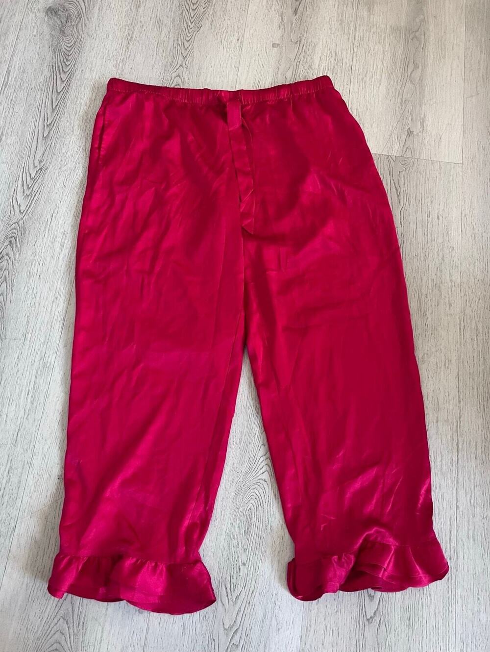 Victoria’s Secret Red Satin Sleep Lounge Pants – XL - Picture 9 of 9